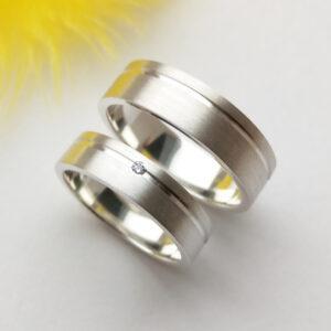 Обручальные кольца из серебра